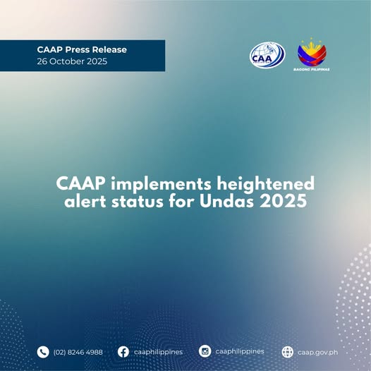 CAAP warns UNDAS 2025 alert