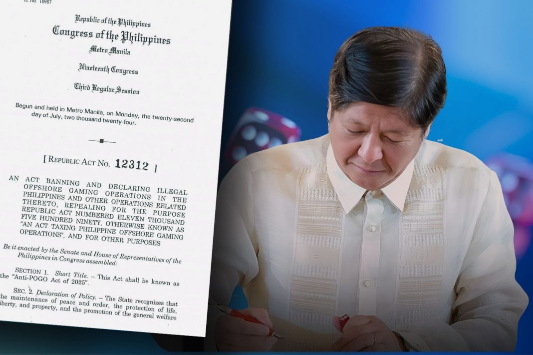 PBBM signs anti-pogo law
