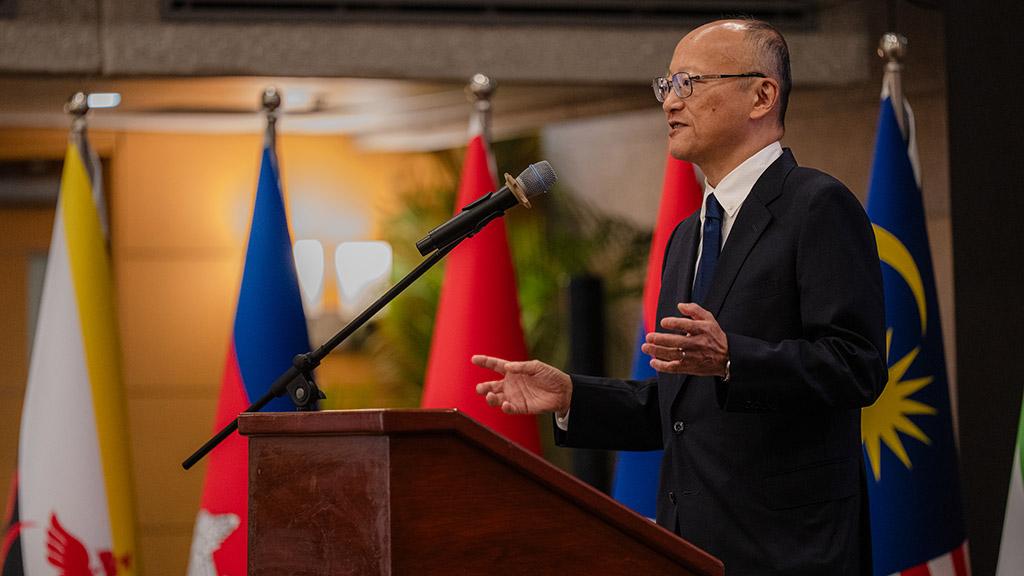 ADB President Masato Kanda speaks at the ASEAN High-Level Conference on Connectivity