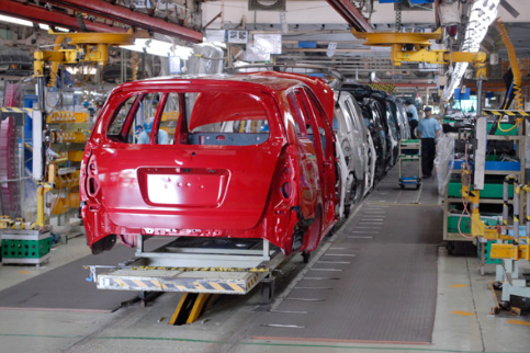 Sedan bodies on the assembly line. Despite steady output from local manufacturers, the Philippines remains ASEAN's weakest light vehicle producer, according to Mobility Global’s latest forecast. (Photo courtesy of GT Capital)